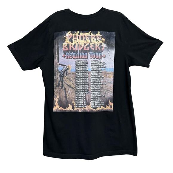 Phoebe Bridgers 2024 Reunion Concert Tour Black Cotton Shirt Unisex Size XL - Picture 1 of 6